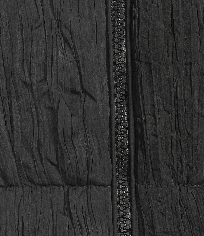 GB Pleated Collared Puffer Jacket