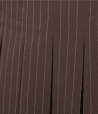 GB Pleated Pinstripe Mini Skirt