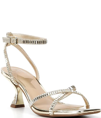 GB Plus-1 Rhinestone Strappy Dress Sandals