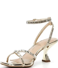 GB Plus-1 Rhinestone Strappy Dress Sandals