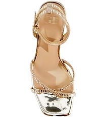 GB Plus-1 Rhinestone Strappy Dress Sandals