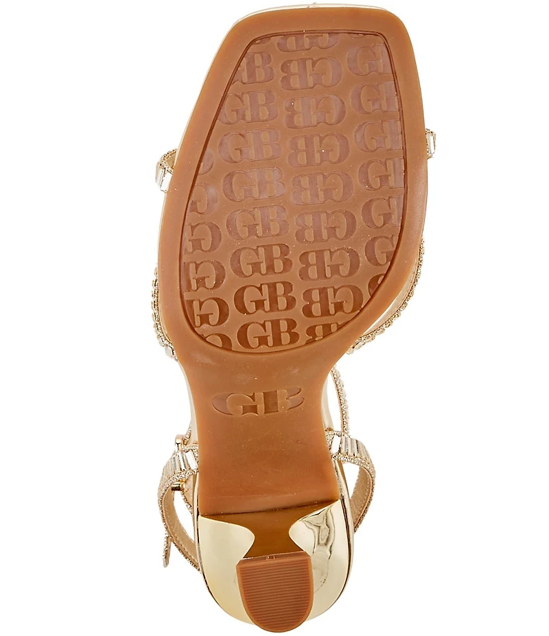 GB Plus-1 Rhinestone Strappy Dress Sandals