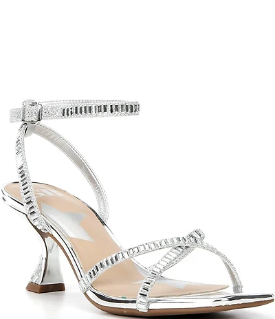 GB Plus-1 Rhinestone Strappy Dress Sandals