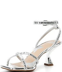 GB Plus-1 Rhinestone Strappy Dress Sandals