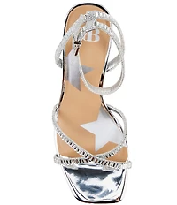 GB Plus-1 Rhinestone Strappy Dress Sandals