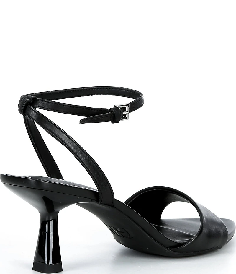 GB Pop-Off Leather Pointed Toe Stiletto Dress Sandals