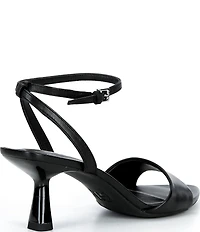 GB Pop-Off Leather Pointed Toe Stiletto Dress Sandals