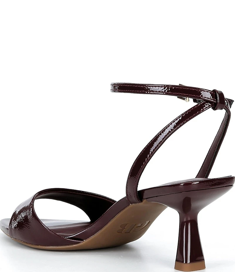 GB Pop-Off Patent Pointed Toe Stiletto Dress Sandals