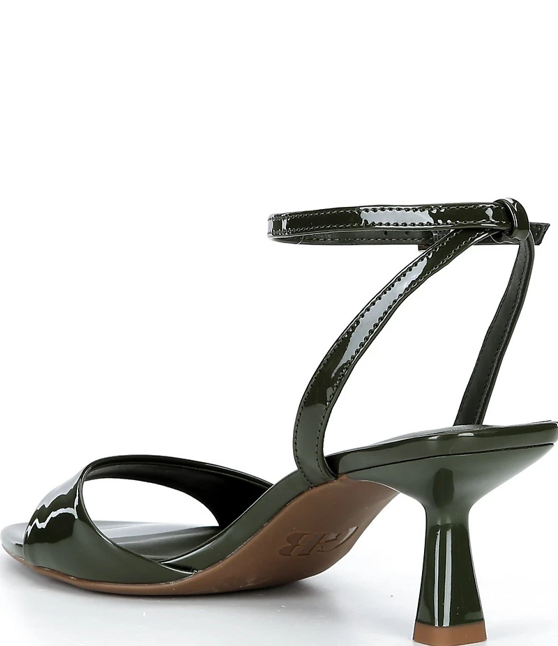 GB Pop-Off Patent Pointed Toe Stiletto Dress Sandals