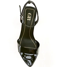 GB Pop-Off Patent Pointed Toe Stiletto Dress Sandals