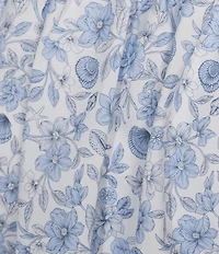 GB Coordinating Poplin Floral/Seashells Bubble Skirt