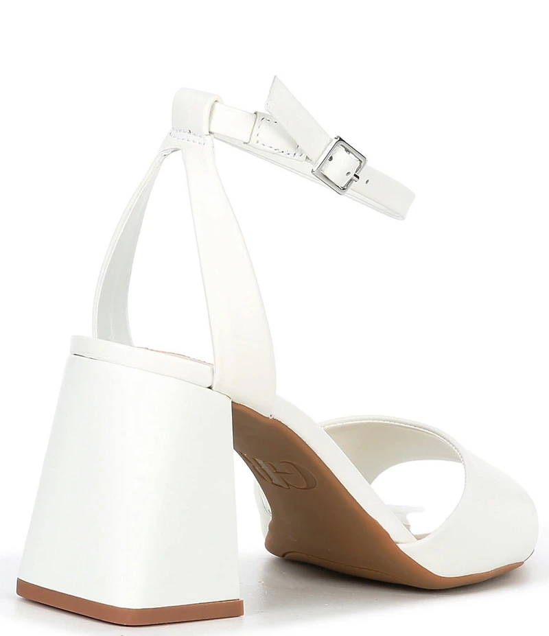 GB Pretty-Please Leather Ankle Strap Block Heel Dress Sandals