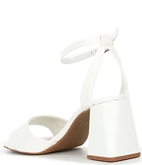 GB Pretty-Please Leather Ankle Strap Block Heel Dress Sandals