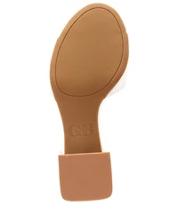 GB Pretty-Please Leather Ankle Strap Block Heel Dress Sandals