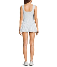 GB Printed Bubble Hem Active Dress