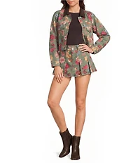 GB Printed Denim Coordinating Jacket