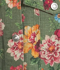 GB Printed Denim Coordinating Jacket
