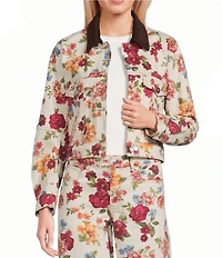 GB Printed Denim Coordinating Jacket