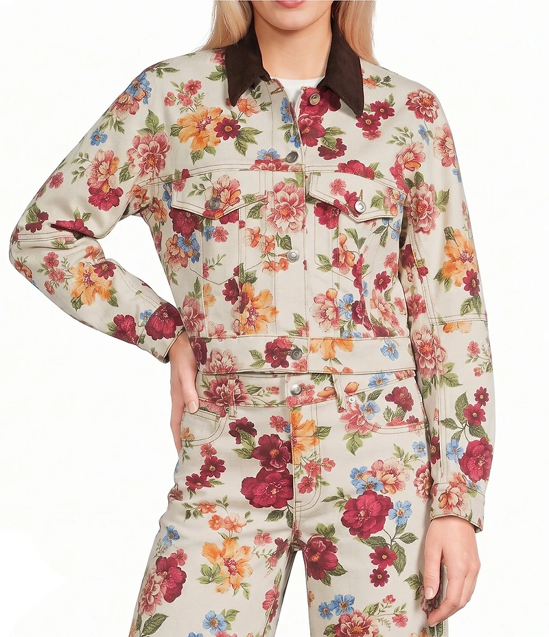 GB Printed Denim Coordinating Jacket