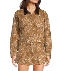 GB Printed Denim Coordinating Jacket