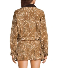 GB Printed Denim Coordinating Jacket
