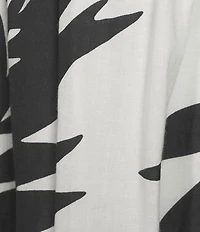 GB Leaf Print V-Neck Tie-Back Tiered Maxi Dress