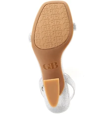 GB Razl-Dazl Rhinestone Sculpted Heel Dress Sandals