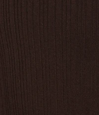 GB Ribbed Mock Neck Side Slit Maxi Dress