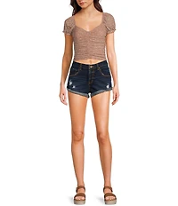 GB Roll Cuff Denim Shorts