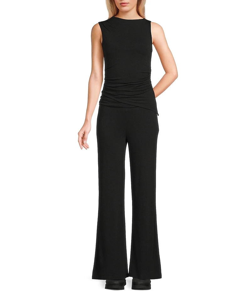 GB Ruched Foldover Knit Pants