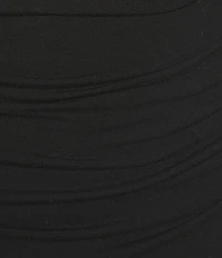 GB Ruched Side High Neck Mini Dress