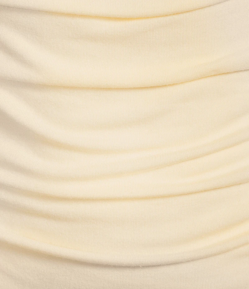 GB Ruched Side High Neck Mini Dress