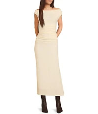 GB Ruched Side Off The Shoulder Top