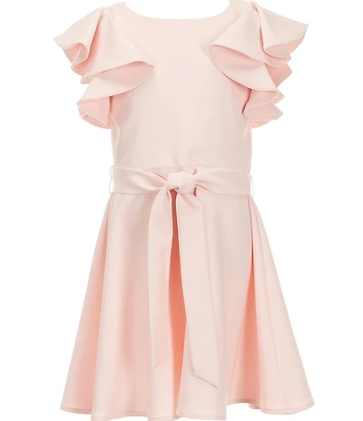 GB Big Girls Ruffle Sleeve Skater Dress