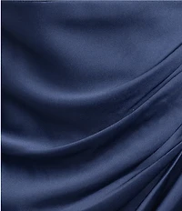 GB Satin Mini Dress With Scarf