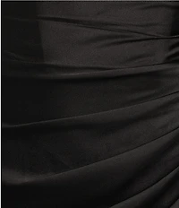 GB Satin Mini Dress With Scarf