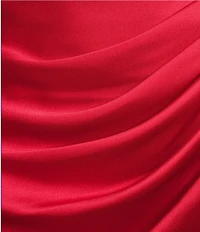 GB Satin Mini Dress With Scarf
