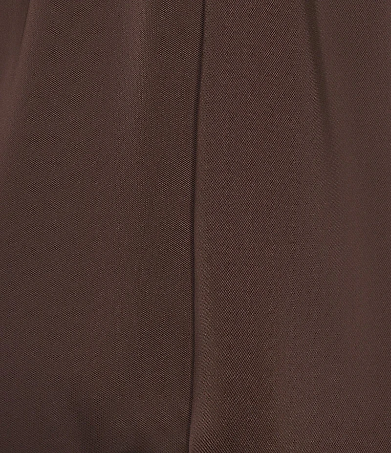 GB Satin Tie Front Lace Trim Shorts