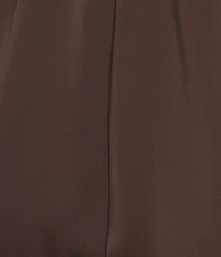 GB Satin Tie Front Lace Trim Shorts