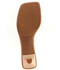 GB Sea-Glass Jewel Embellished Clear Dress Sandals