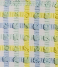 GB Seersucker Puff Tie Side Hipster Swim Bottom