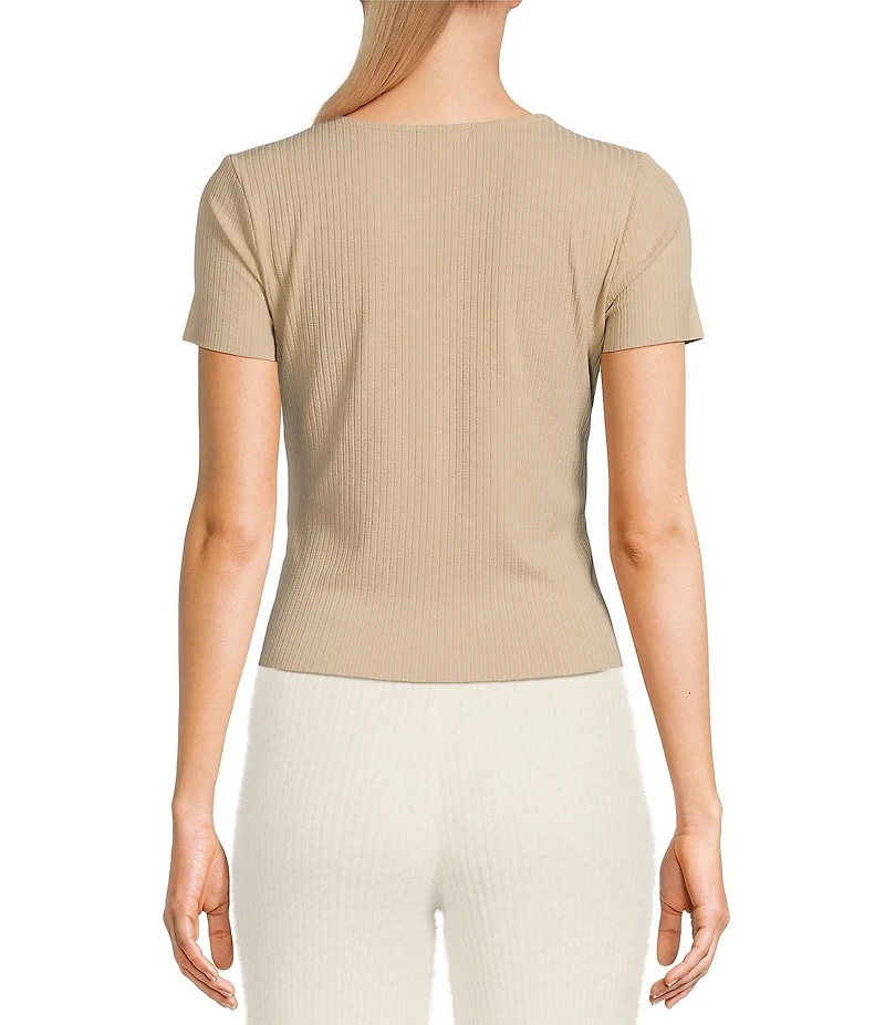GB Short Sleeve Ribbed Knit Coordinating T-Shirt
