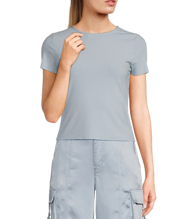 GB Short Sleeve Ribbed Knit Coordinating T-Shirt