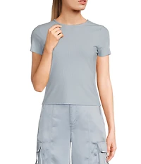 GB Short Sleeve Ribbed Knit Coordinating T-Shirt