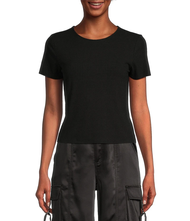 GB Short Sleeve Ribbed Knit Coordinating T-Shirt