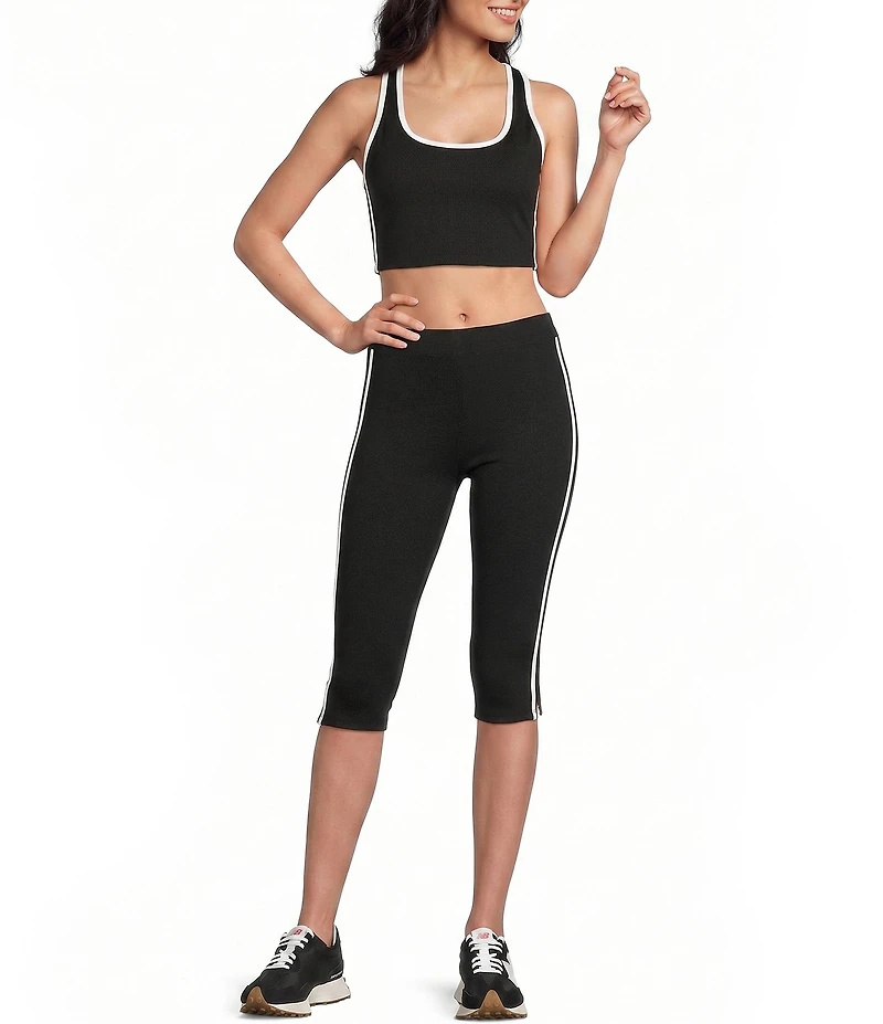 GB Side Stripe Capri Athletic Pants