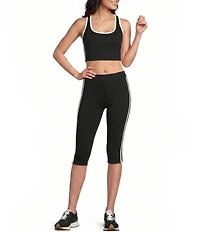 GB Side Stripe Capri Athletic Pants