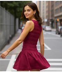 GB Smocked Drop Waist Dress