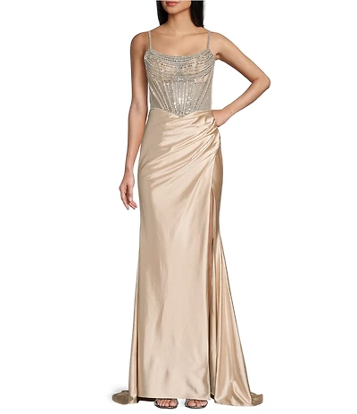 GB Social Beaded Corset Dress