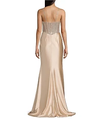 GB Social Beaded Corset Dress